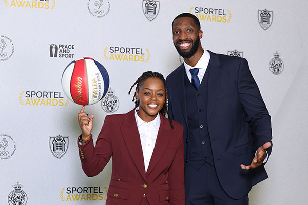 Harlem Globetrotters Torch George et Mack Bulldog - © Sportel Awards