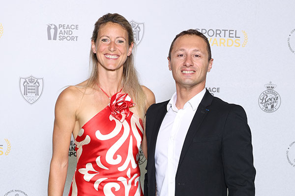 Karine Joly et Greg Crozier - © Sportel Awards
