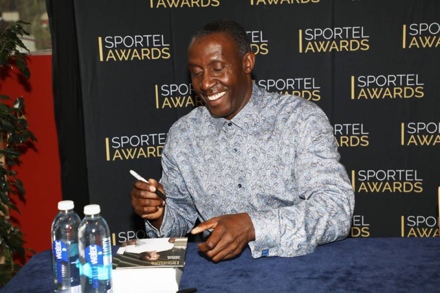 Linford Christie signing session, athletics champion - 2018